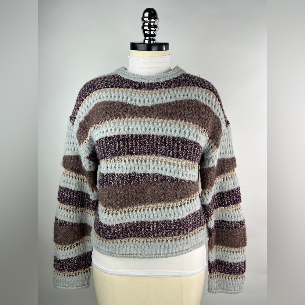 💚 2909. Multi Knitted Design Sweater